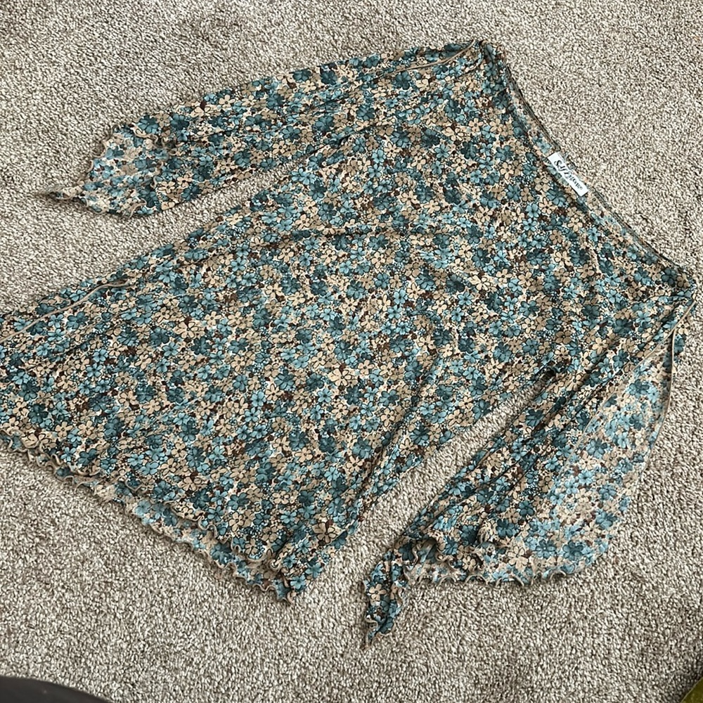 Y2K vintage self esteem mesh top